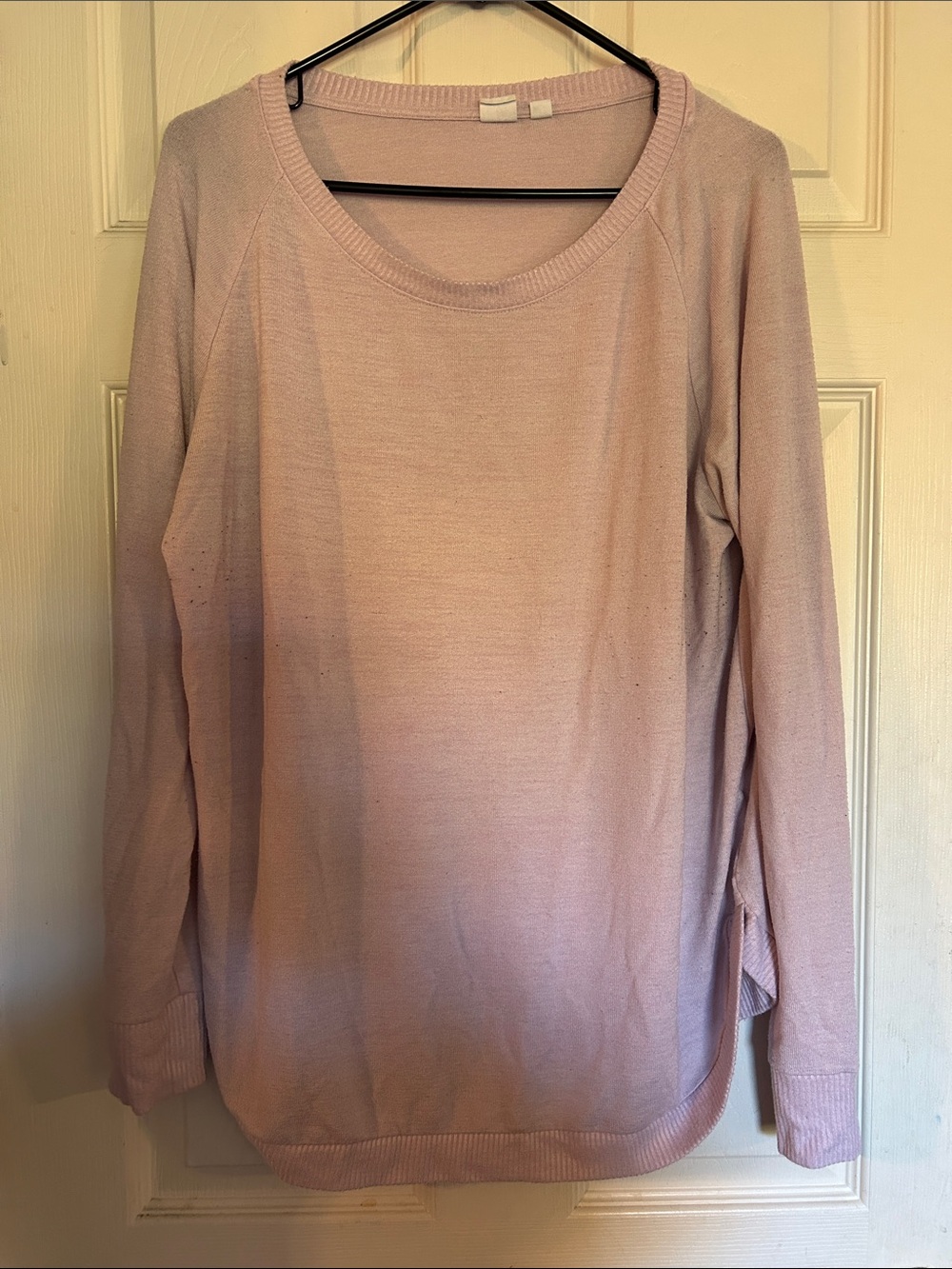 GAP Long-Sleeve Crewneck Sweater - Light Pink